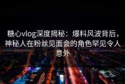 糖心vlog深度揭秘：爆料风波背后，神秘人在粉丝见面会的角色罕见令人意外